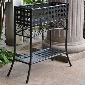 Soporte de metal para plantas, estante decorativo para jardín, soporte para maceta, estante de almacenamiento, embalaje de cartón de acero galvanizado - Product Image 1