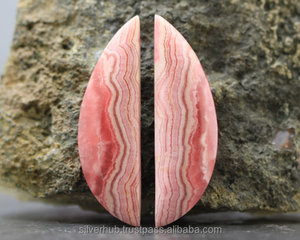 อัญมณีโรโดโครไซต์สีชมพูธรรมชาติสำหรับทำเครื่องประดับ อัญมณีเม็ดเดี่ยว ขนาดอิสระ มีให้เลือกหลายขนาด ปรับแต่งได้ อัญมณีธรรมชาติระดับห้าดาว - Product Image 1