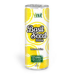 Bebida de Semillas de Albahaca en Lata de Aluminio de 250 ml con Sabor a Jugo de Sandía - Product Image 4