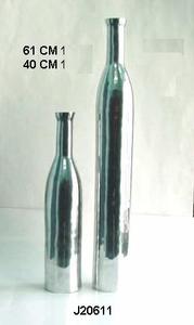 แจกันดอกไม้อลูมิเนียมหล่อจากรีไซเคิลแจกันในกระจกสไตล์บล็อกขัดเงาของตกแต่งบ้านแจกันโลหะทรงสูงแจกันโลหะสำหรับตกแต่ง - Product Image 3