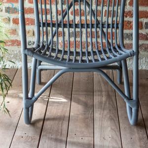 Silla de PUF de ratán con muebles de sala de estar de color gris para uso doméstico y hotelero Origen de Vietnam - Product Image 5