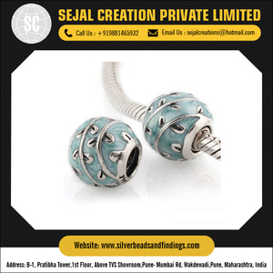 ลูกปัดเงินสเตอร์ลิง925และการค้นพบเครื่องประดับลูกปัดโลหะหลวม - Product Image 6