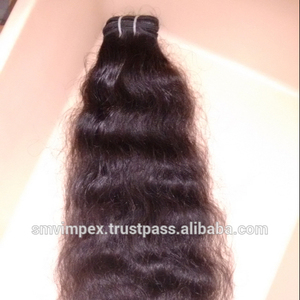 Bonne rétroaction cheveux bruts waft.24 "corps ondulé extension de cheveux humains. Cuticule aligné machine trame temple cheveux humains - Product Image 4