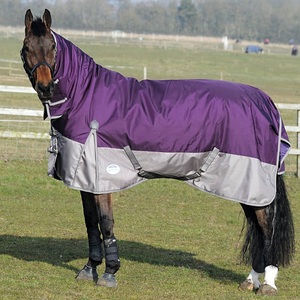 High Quality 200gram Polyester Filled Oxford Material Lined 1200 Denier <b>Winter</b> Turnout Dressage Use Horse Rug - Product Image 4