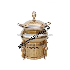 ชุดอุ่นอาหารทองเหลืองทรงกลมสำหรับร้านอาหารเครื่องใช้ในร้านอาหาร - Product Image 2