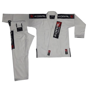 White <b>Men's</b> Adult BJJ Gi 100% Cotton High Quality Jiu Jitsu <b>Kimonos</b> From Pakistan - Product Image 1