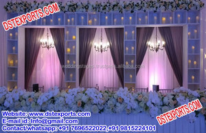 ดีไซเนอร์เวทีแต่งงานกลับกรอบเทียนเวทีแต่งงานกลับเทียนผนังตกแต่งแต่งงานแผนกต้อนรับเส้นใยเทียนผนัง - Product Image 3