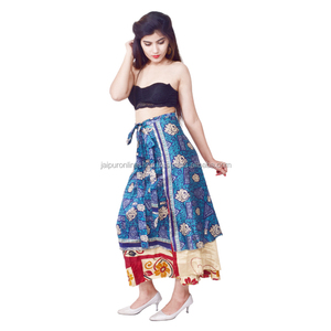 กระโปรงส่าหรีลายดอกไม้วินเทจของผู้หญิงขนาดพิเศษสไตล์วินเทจสำหรับผู้ใหญ่ - Product Image 1