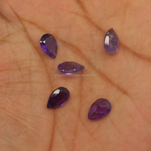 Gema Natural de amatista para fabricación de joyas, piedra preciosa suelta de 10x7mm, 1,7 Cts, venta al por mayor - Product Image 3