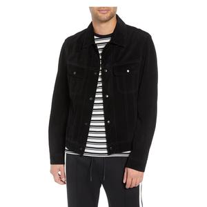 ISONZ Black <b>Suede</b> Leather <b>Mens</b> Fashion Autumn <b>Jackets</b> Custom Colors with Silk Lining - Product Image 1