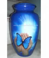 Butterfly Adult cremation Urn with High gloose Finish