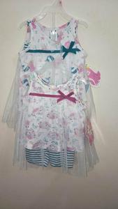 Nuevo diseño de prendas de Bangladesh 100% Material de algodón de calidad de exportación Original de marca Baby Girls Top Bottom para primavera - Product Image 5