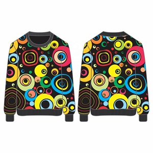Sudadera Larga con Capucha para Mujer, Otoño Invierno, Talla Grande, Algodón Suave, Felpa, Informal, Holgada, Tejida a Mano, Bordada, Completamente de Felpa - Product Image 3
