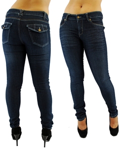 Pantalones Vaqueros Ajustados de Estilo Informal para Mujer - Product Image 1