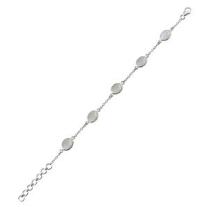Offre Spéciale classique à la mode 925 en argent Sterling arc-en-ciel pierre de lune Bracelet de pierres précieuses cadeau parfait pour les femmes pour les mariages et les fêtes - Product Image 2