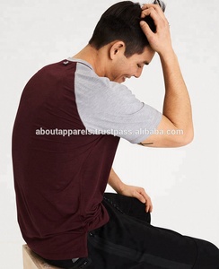 T-shirt à manches longues noir 100% coton pour hommes palangre pas cher en gros T-shirt respirant surdimensionné avec chute - Product Image 3