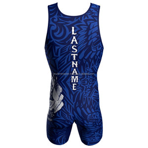 Ropa Deportiva sublimada con Logo personalizado para niños, traje de lucha libre juvenil para levantamiento de pesas - Product Image 2