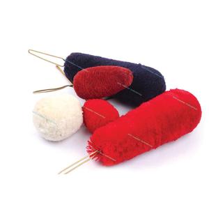 Tuft Shako Rojo Blanco en Venta |   Plumas de Colores Personalizadas - Product Image 2
