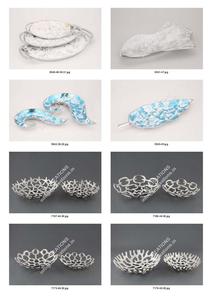 จานเคลือบเคลือบใส่ขนมทอฟฟี่สำหรับตกแต่งงานปาร์ตี้ถาดเสิร์ฟขนมทำจากโลหะเป็นมิตรกับสิ่งแวดล้อม - Product Image 4