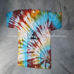 T-shirts pour hommes 100% coton tricoté, imprimés tie-dye multicolores, respirants, fournisseur en gros d'Inde - Product Image 5