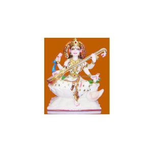 Marble Handmade Goddess Saraswati Statue - Product Image 1