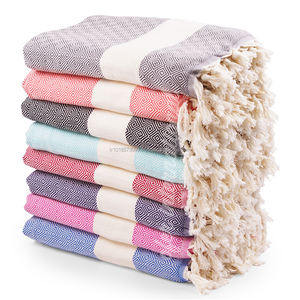 Couverture de serviette turque diamant en coton, plusieurs couleurs disponibles-couverture de lit de pique-nique ou de plage, Bla à jet multiple - Product Image 5