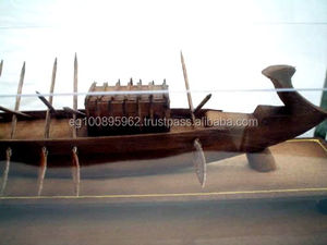 Modelo de Barco Solar del Antiguo Egipto, Artesanía en Madera, Diseño Sun-Bt-L - Product Image 4