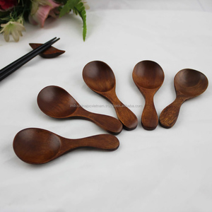 Cuillères en noix de coco naturelle, demi-tailles, vente en gros, pièces - Product Image 5