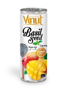 Boisson de santé 250ml canettes boisson aux graines de basilic de qualité supérieure avec saveur de jus d'ananas certifiée approuvée - Product Image 3