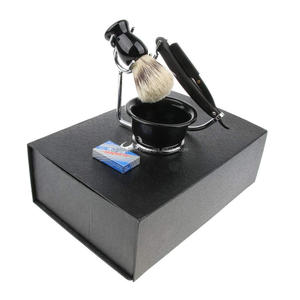 ชุดโกนหนวดผู้ชายแบบขอบคู่ปลอดภัยแปรงโกนขนแปรงโกนหนวดชุดถ้วย - Product Image 3