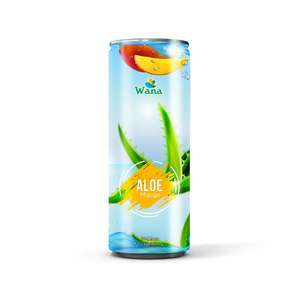 Sabor a Coco Aloe Vera Jugo de frutas y verduras Refresco saludable con pulpa en lata - Product Image 6