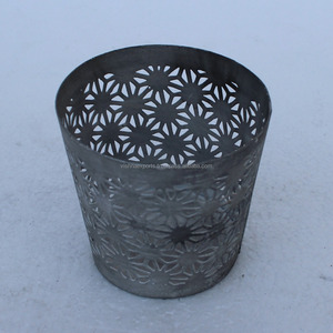 Bougeoir votif en fer de luxe fait à la main pot de bougie en métal élégant pour la maison décorations de mariage modèle de Table en métal - Product Image 3