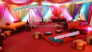 Nuevo Set de Decoración para Mehandi con Pilares Deliciosos, Decoración para Escenario de Boda Asiática, Último Set de Decoración para Mehandi en Venta, Decoración para Eventos en el Reino Unido - Product Image 3