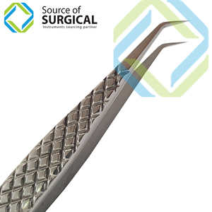 Eyebrow <b>Tweezers</b> Pointed Wholesale Anti Static Black Steel Stainless Packing Cosmetic Tool Eyebrow Lash Pointed <b>Tweezers</b> - Product Image 2