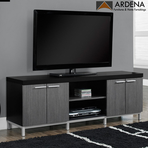 Meuble TV moderne en bois massif avec éclairage LED, armoire en bois de luxe, tiroir de rangement, meubles pour la maison, l'hôtel, l'appartement, la chambre à coucher, le salon - Product Image 4