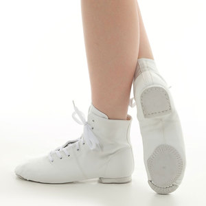 Jazz-Tanzstiefel-Karneval Jazz <b>Dance</b> Boots Carnival Jazz <b>Dance</b> <b>Shoes</b> Split Sole White Black Women and Girls - Product Image 4