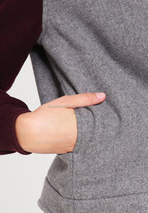 Veste bomber universitaire en laine/soie pour femmes tendance, grande taille, séchage rapide, coupe-vent, hiver - Product Image 4