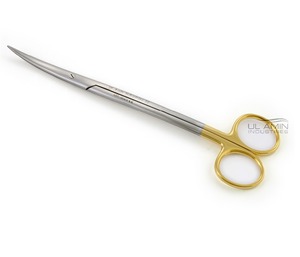 UL AMIN TC Metzenbaum Fino Tijera Fina S Curva 18cm Instrumento Quirúrgico Dental Acero Inoxidable - Product Image 1