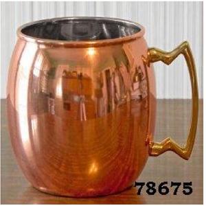 Taza de cobre puro de diseño de lujo para fiesta, Bar, taza para beber con mango acabado de latón, uso para Bar, Hotel, vino, cerveza, taza de cobre para beber - Product Image 2