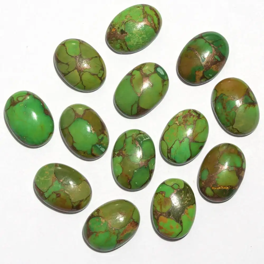 Lot von Mix Form und Größe Grün Kupfer Türkis Natürliche Edelstein Cabochons Deal