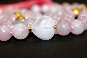 สร้อยคอลูกปัดควอตซ์หัวใจแบบโบฮีเมียนโบฮีเมียนสำหรับทุกเพศสำหรับงานปาร์ตี้หรือเป็นของขวัญจักระสวดมนต์ลูกปัดมาลาพู่ - Product Image 2