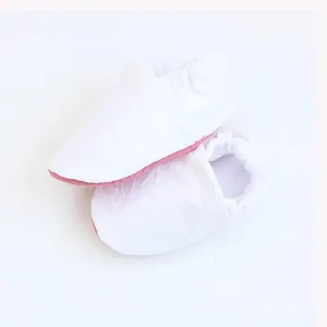 100% Organic Cotton Newborn Baby Booties Price India - Nature Baby Booties Customized New Born Baby Booties for Winter - Product Image 1