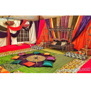 Columpio de estilo antiguo para escenario Mehandi, columpio musulmán prominente para escenario, Mehandi, Sangeet, Jhulla - Product Image 1