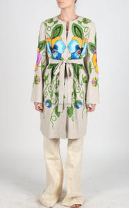 Festival bohemio Tribal indio bordado chaqueta Vintage Banjara gitana estilo boho abrigo hecho a mano Suzani Floral bata Kimono - Product Image 2