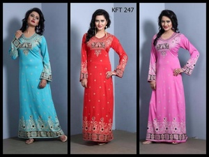 PRINTED CRAPE <b>KAFTAN</b> CAFTAN - Product Image 4