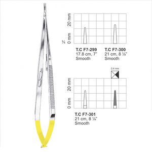 Pemegang jarum Jacobson, TC Forceps 8.5 "instrumen bedah microvaskuler lurus dengan ujung sisipan karbida Tungsten - Product Image 2