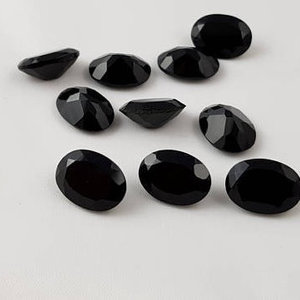 4mm 5mm PIEDRA DE ónix negro Natural facetado corte ovalado piedras preciosas calibradas sueltas mayorista precio de fábrica comprar en línea Alibaba India - Product Image 1