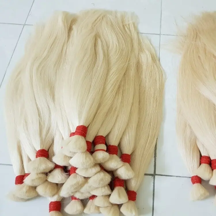 Blonde Bulk Human Hair Best WHOLESALES PRICE List Natural Vietnam Human Hair Extension Long Lasting Hair