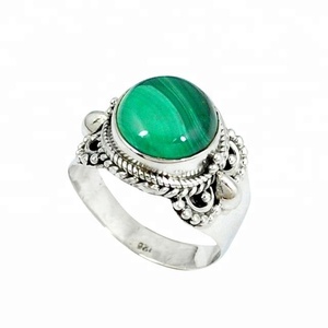 Bague Turquoise bleu ciel bijoux indiens en gros 925 bagues en argent bagues en argent Sterling prix de gros bijoux en argent - Product Image 1