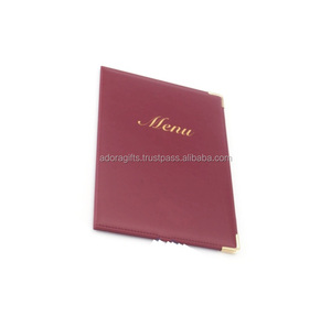 Nouvelle couverture de menu de restaurant de haute qualité / Matériel en cuir PU pour la couverture de menu / Belle couverture de menu alimentaire - Product Image 1